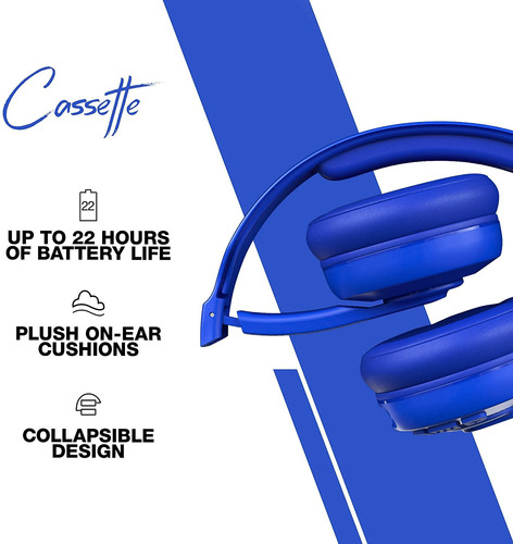 Auriculares Cassette Wireless On-ear - Cobalt Blue