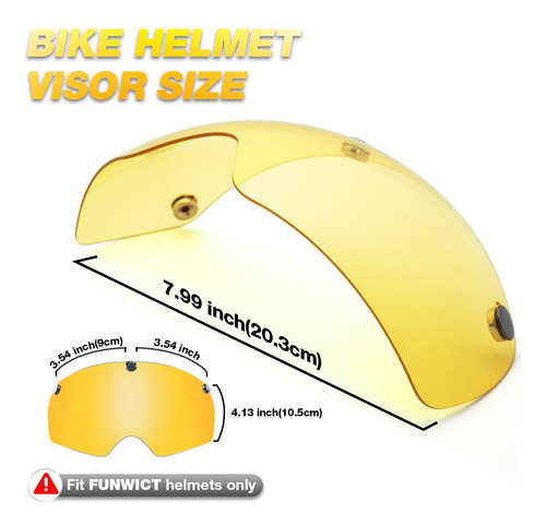 Gafas Magnéticas Premium Quitables Para Casco De Bicicleta