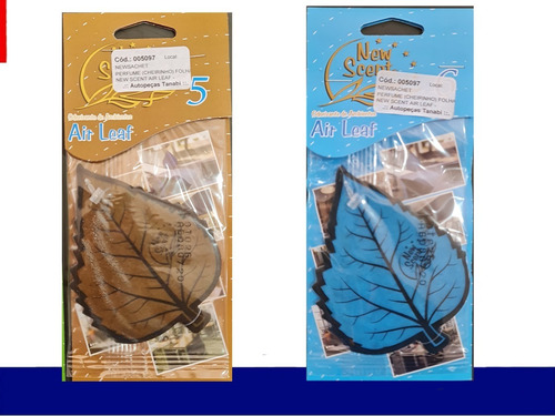 Imagem 5 de 7 de Kit 10 Aromatizante Folha Árvore Air Leaf New Scent- Sortido