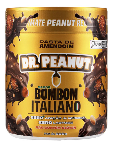 Pasta De Amendoim (600g) Bombom Italiano Dr. Peanut