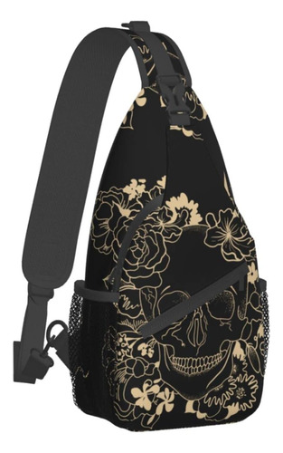 Mochila Bandolera Yamegoun Diseno De Calavera