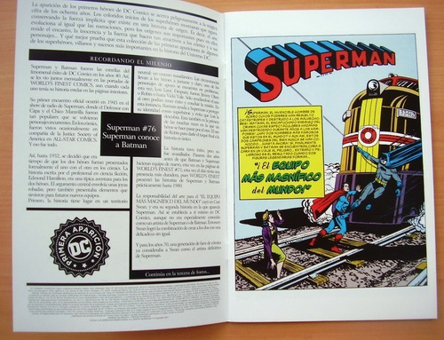 Imagen 2 de 6 de Superman Batman Juntos Primera Aparicion Comic En Espanol Dc Jerry Siegel Bob Kane