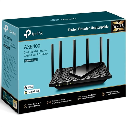 Router Inalambrico Tp-link Archer Ax73 Ax5400 Wi-fi 6 Doble