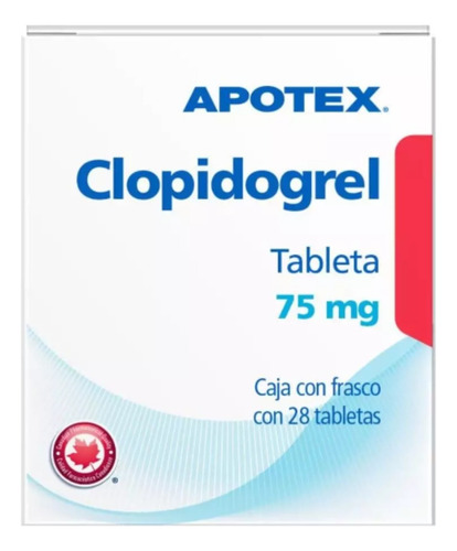 Genérico Clopidogrel 75 Mg Con 28 Tabletas