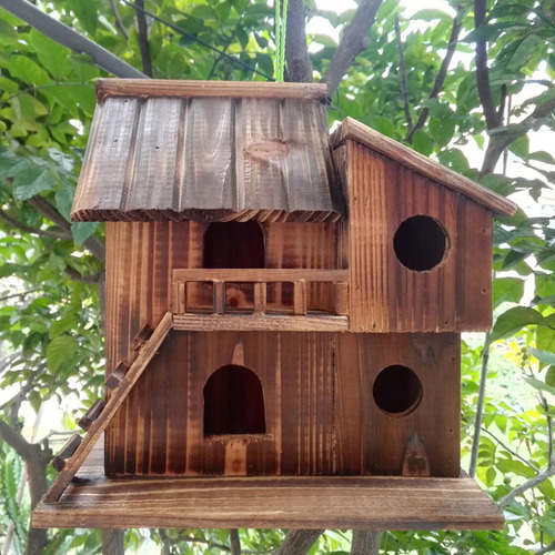 Casa Para Pájaros Para Exterior, Jaula Nido De Pájaro De L