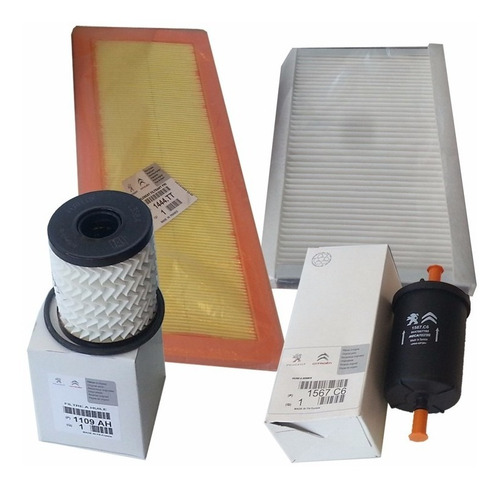 Kit 4 Filtros 100% Originales Peugeot 5008 1.6 Thp Nafta