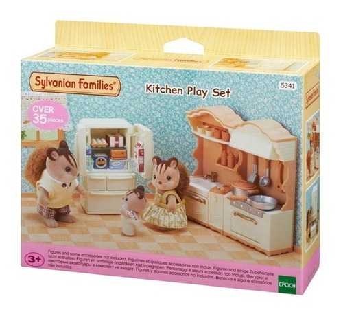 Novo Sylvanian Families Conjunto Cozinha E Acessórios Epoch