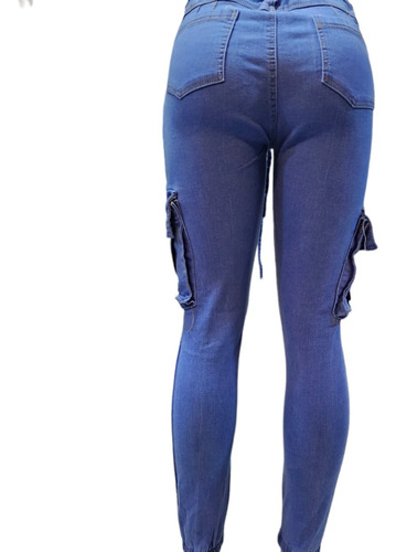 Pantalón Azul Claro Tipo Cargo