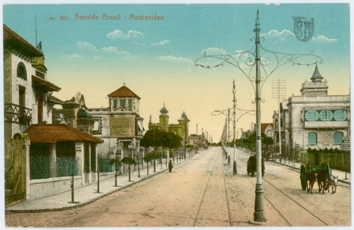 Av. Brasil En 1910 - Montevideo Antiguo - Lámina 45x30 Cm.