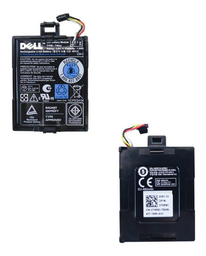 Bateria Dell Poweredge 70k80 T40jj H132v Perc H710 H810 H730
