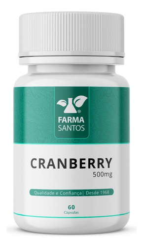 Cranberry 500mg 60 Cápsulas - Infecção Urinária  Sabor Sem Sabor