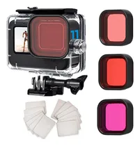Comprar Carcasa Impermeable Fitstill Para Gopro Hero 12\u002F11\u002F10\u002F9 Negr