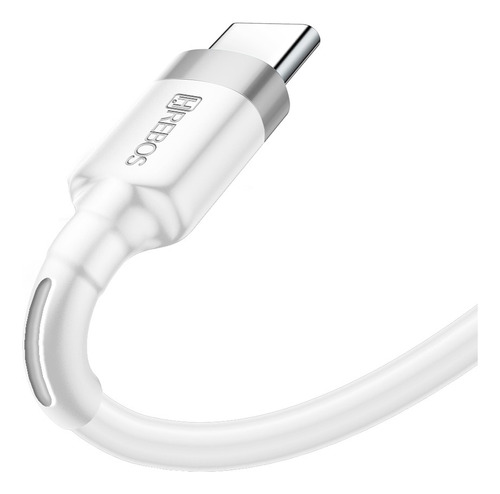 Carregador Dual Usb-c 40w Turbo + Cabo Tipo C Hs-401c Hrebos Cor Branco