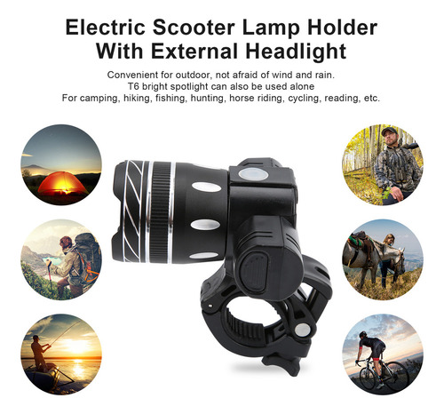 Luz De Lámpara Delantera Para Scooter Eléctrico, Faro Led Re