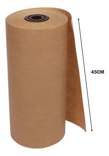 Papel Semi Kraft Para Proteção De Pisos Com 45cm X 50m Palha