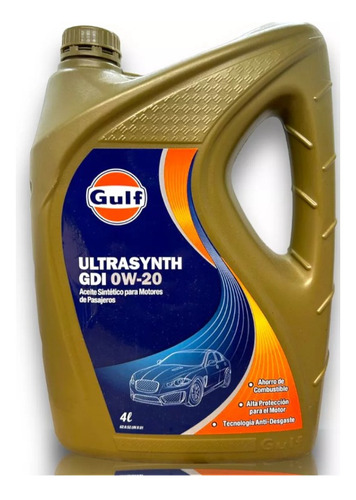 Lubricante Gulf Ultrasynth 0w20 - 4 Litros  100% Sintetico