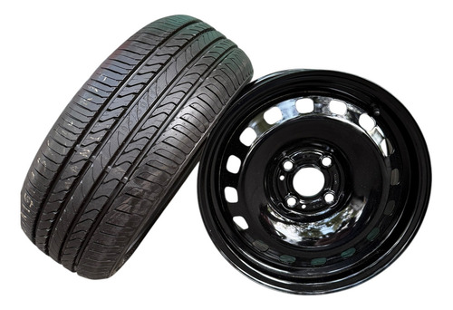 Rin R15 Acero De Volkswagen Pointer Gol Con Llanta Color Negro