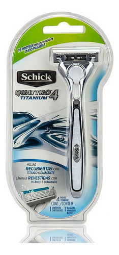 Schick Quattro 4 Titanium Afeitadora Descartable 1 Unidad