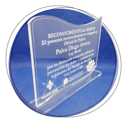 X3 Trofeos De Acrilico-premios Personalizados-reconocimiento