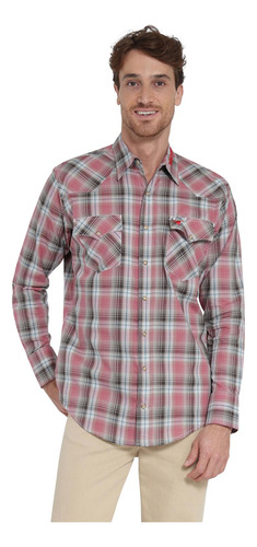 Camisa Vaquera Hombre Wrangler Regular Fit Manga Larga 403