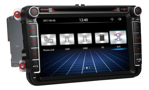 Pantalla 8 Estereo Gps Dvd Vw Bora Passat Jetta Vento Golf