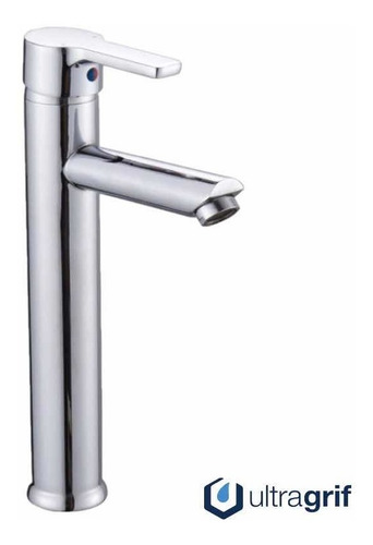 Monocomando Alto Lavatorio Argos Cromo Altura 31 Cm C/ceram