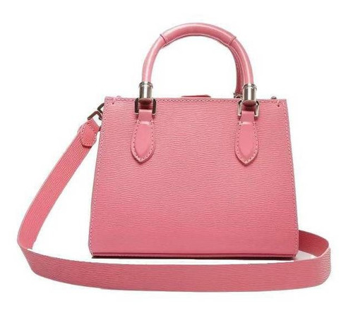 Bolsa bandolera Schutz New Lorena mini diseño liso de cuero rosa claro con  correa de hombro rosa asas color rosa | MercadoLibre
