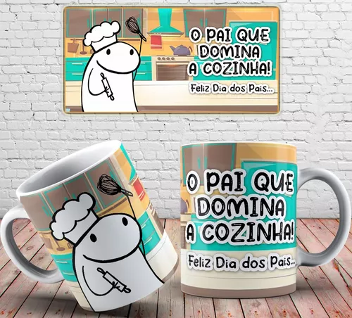 Almofada Caneca Flork Frase Meme Palito Te Amo Engraçada Top