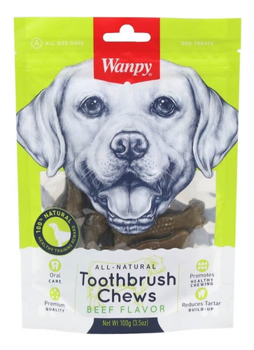 Wanpy® Snack Dog Dental Chews Carne Flavor 100grs
