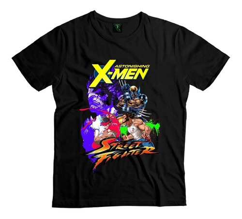 Polera Street Fighter Astonishing X Men Hombre Mujer Unisex