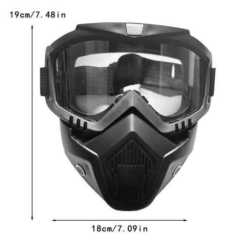 Máscara De Soldador Protector Facial Vidrio Transparente