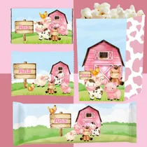 Comprar Kit Imprimible Cumpleaños Candy Granja Nena Personalizable