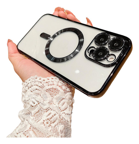 Imagen 7 de 8 de Funda Magnetica De Goma Para iPhone 11 + Mica Case Protector