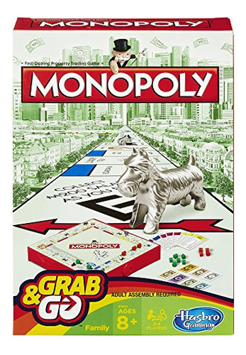 Juego Monopoly Grab And Go (tamaño De Viaje)