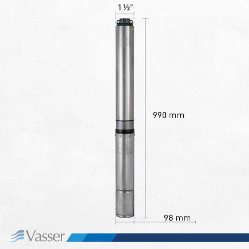 Imagen 7 de 9 de Bomba Sumergible Pozo Vasser Bs4 150 4 Pulgadas 1.5hp 90mts