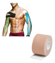 Comprar Fita Bandagem Kinesio Tape Elástica Adesiva Taping Fisioterapia E Tratamentos Musculares 5 Metros
