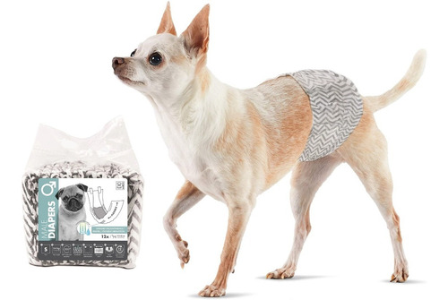 Pañales Para Perros - Macho - Talle S - Pack 12 Unidades