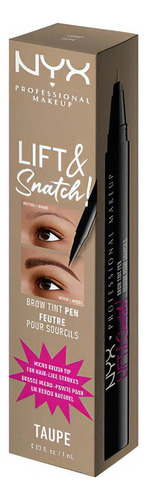  Nyx Pmu  And Snatch Brow Tint Pen Taupe Color Marrón