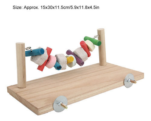 Plataforma De Salto De Madera Multifunción De Juguete Para A