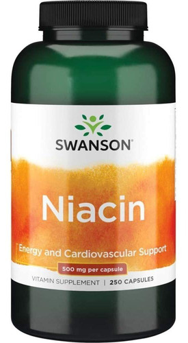 Niacina Swanson Energía Y Apoyo Cardiovascular 500mg 250ct