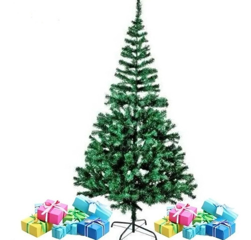 Árvore De Natal Pinheiro Tradicional 2,10m 508 Galhos A0015 Cor Verde