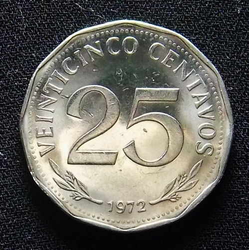 Bolivia 25 Centavos 1972 Sin Circular Km 193