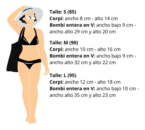 Bikini Malla Mujer Traje De Baño Con Colaless Tirasregulable Blanco Con Negro L (95)