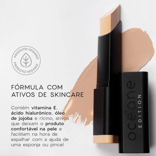 Oceane Base Em Bastao Semi-matte - Foundation Stick Sand 8g