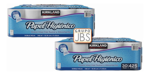 Imagen 1 de 4 de Papel De Baño 2 Pack Kirkland Higìenico 30 Rollos Sin Aroma