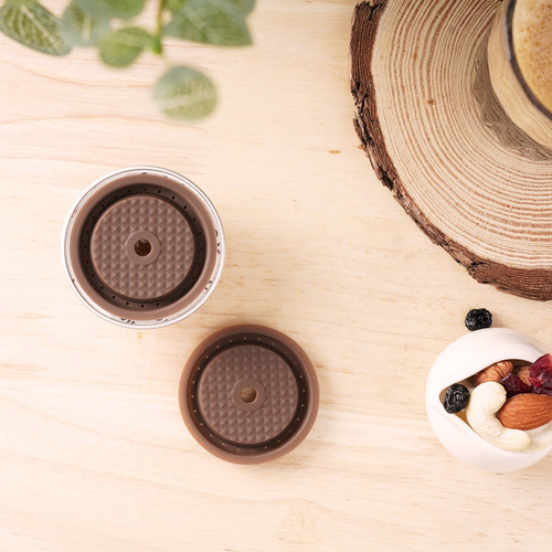 // 2 Tapones Reutilizables Para Rellenar Cápsulas Vertuo Y