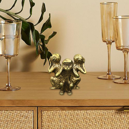 Estatuilla De Estatuas Fengshui Chino Dorado Para