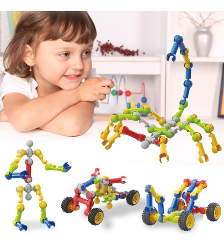 Kit De Bloques De Construcción Afomida Stem Toys 125 Unidade