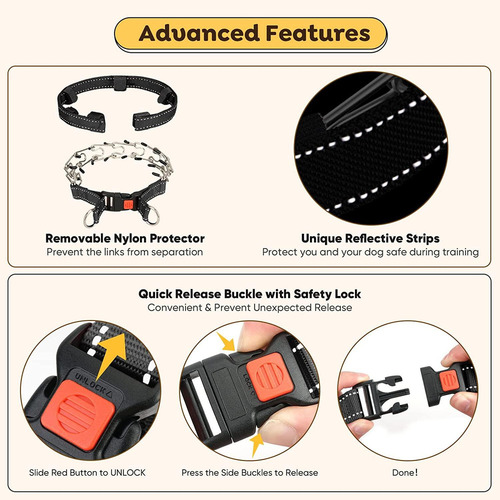 Nuevo Collar De Adiestramiento Con Puntas For Perros Con