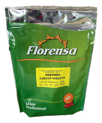 Semillas Nabo Redondo Cuello Violeta - 500 Grs Florensa